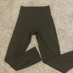 green lululemon leggings! great condition! 23”